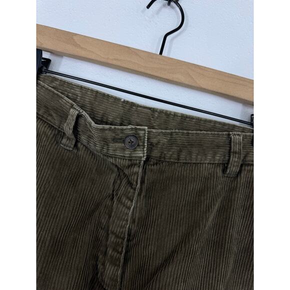 Vintage Woolrich Dark Loden Corduroy Cropped Pants Women’s 8 100% Cotton - Picture 4 of 6